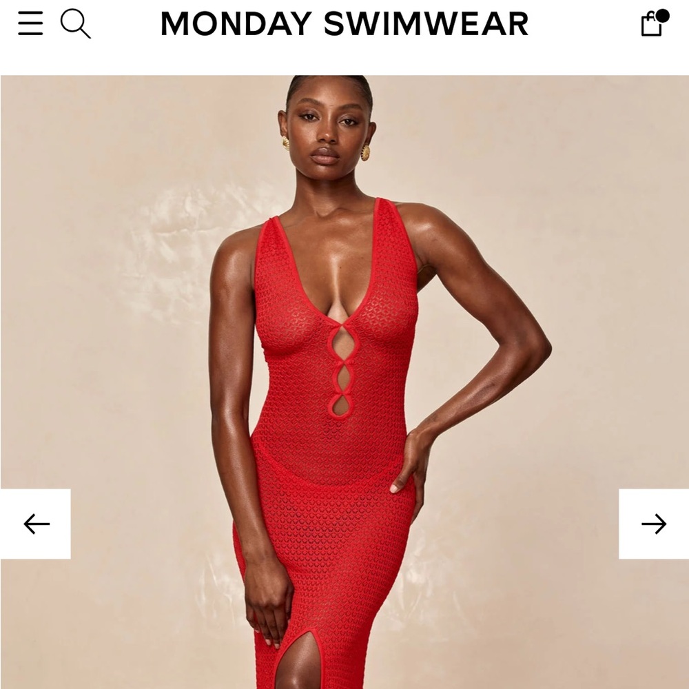 Monday Swimwear Ramatuelle Dress in Red